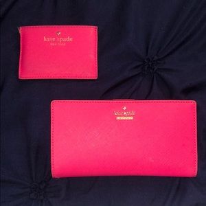 Gently loved Kate Spade Wallet and Card case